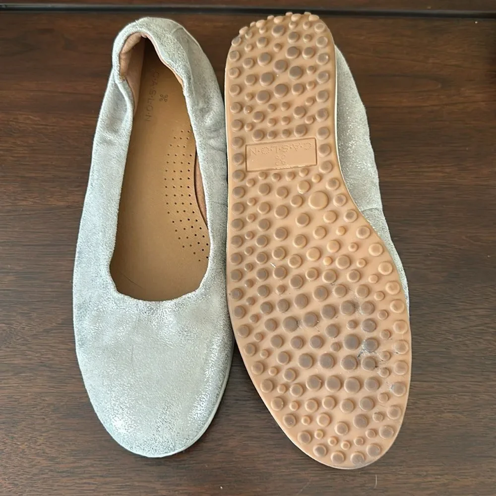 Caslon, Silver Hybrid Flats, size 8.5